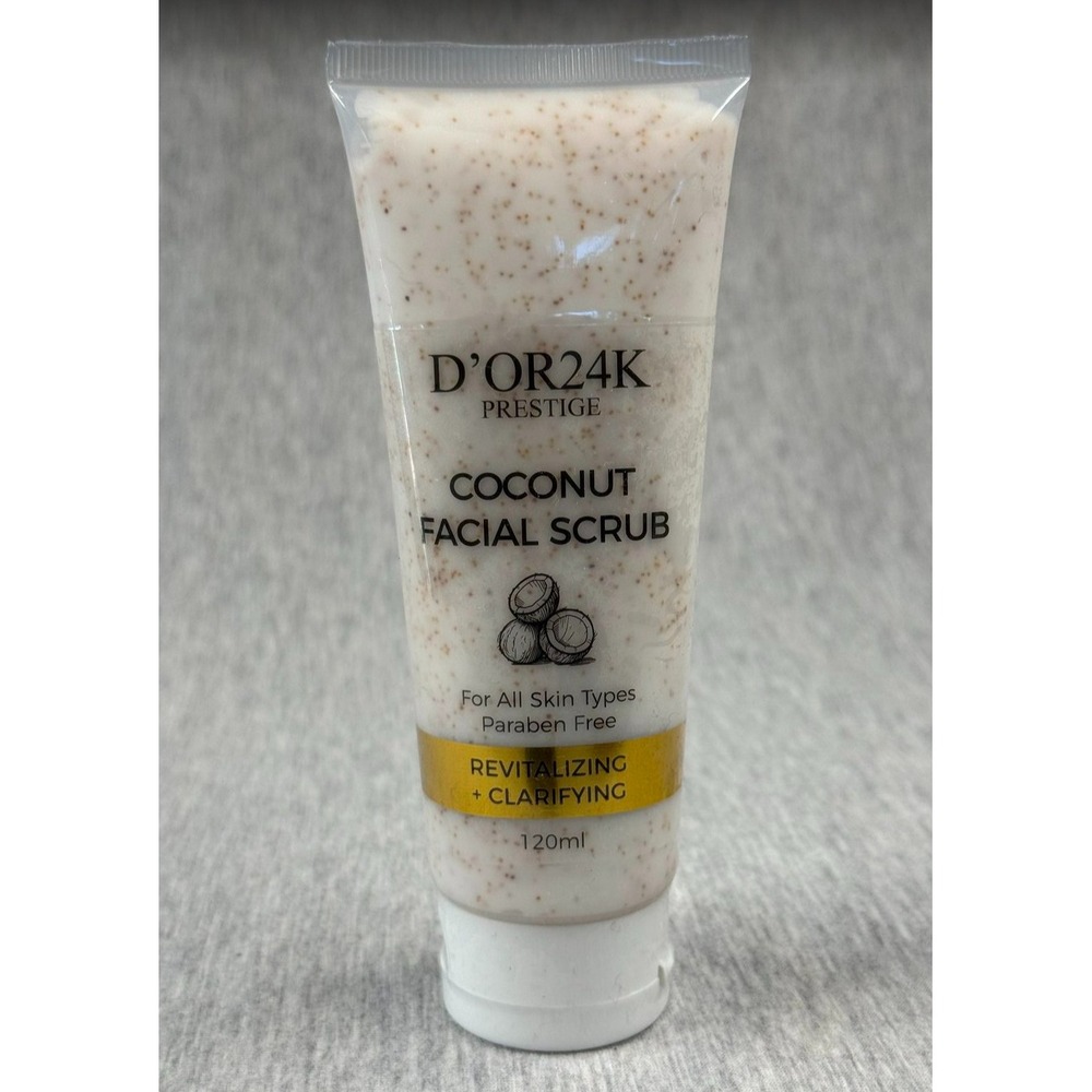 D'OR24K Prestige Coconut Facial scrub 120ml New Sealed